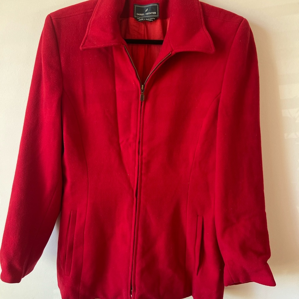 Daniel Hechter Red Wool Jacket